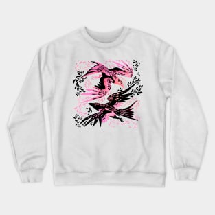 Cherry Blossom Ravens Crewneck Sweatshirt